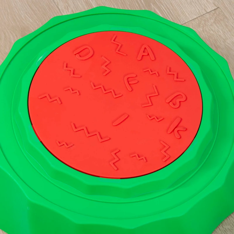 Outsunny Percorso di Equilibrio Giocattolo per Bambini 3-6 Anni, Pietre di Fiume Set 3 Pezzi Antiscivolo e Impilabili