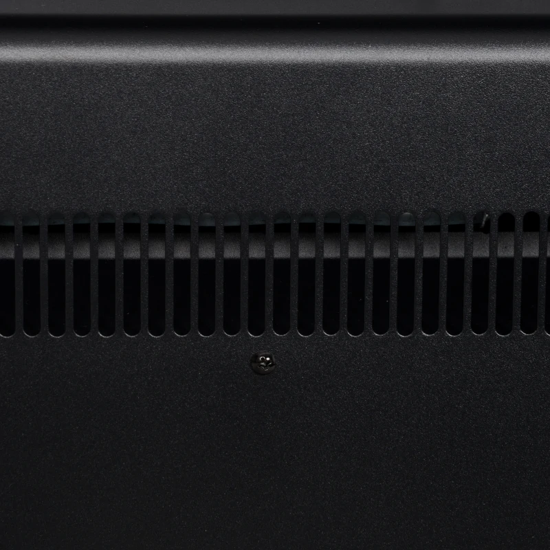 HOMCOM Chimenea Eléctrica 1800W con Efecto de Llama Mando a Distancia Temporizador Semanal para Sala 30 m² Madera Clara