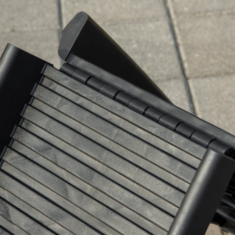 PawHut Rampa per Cani in Plastica PP, per Bagagliaio Inferiore a 75 cm, 155x39x14 cm, Nero