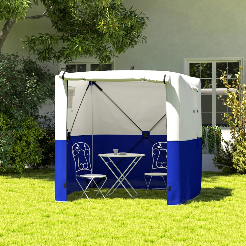 Outsunny 2 x 2m Pop-Up Gazebo, with Accessories - Dark Blue