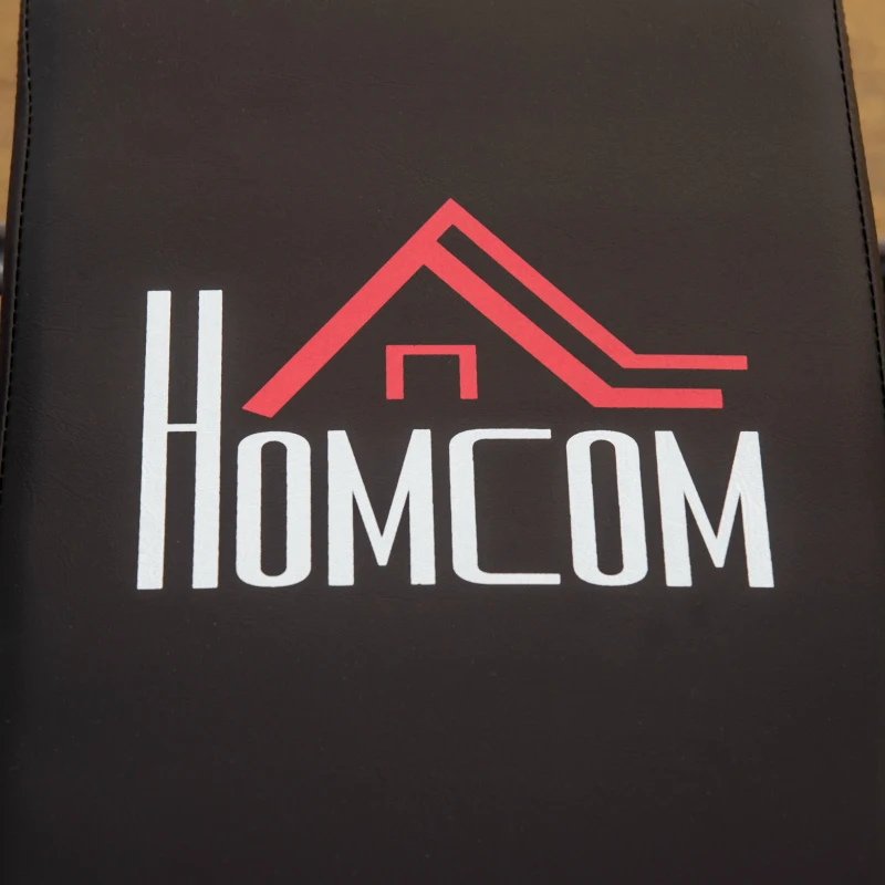 HOMCOM Adjustable Weight Bench, Foldable Bench, with Barbell Rack, Black