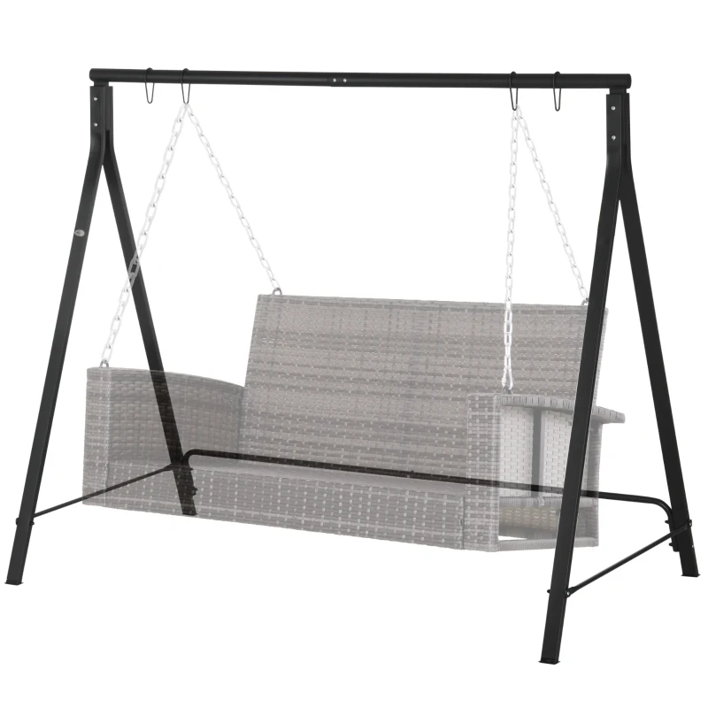 Outsunny Steel Frame Multi-Swing Seat Frame - Black