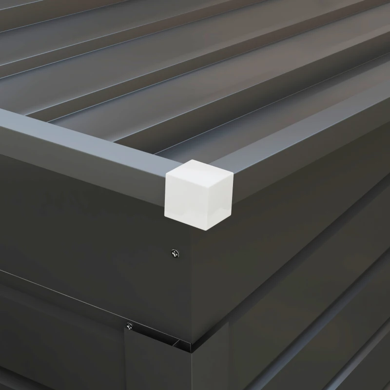 Outsunny Abri de jardin 2,3m² - pour Outils - cabanon Porte verrouillable - dim. 191L x 130P x 166,5-183H cm - acier