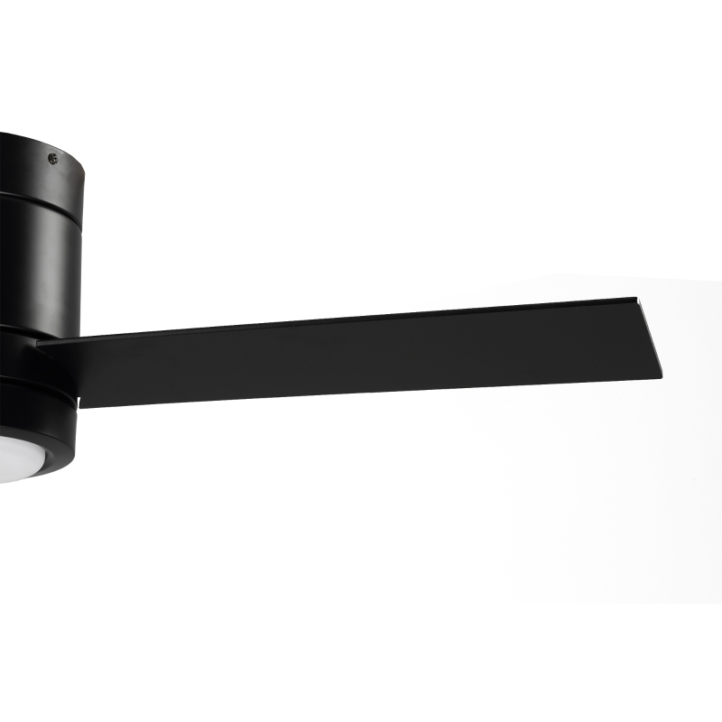 HOMCOM Ventilateur de plafond 2 en 1 avec lumière LED 3 vitesses silencieux - télécommande - diamètre 112 cm, noir