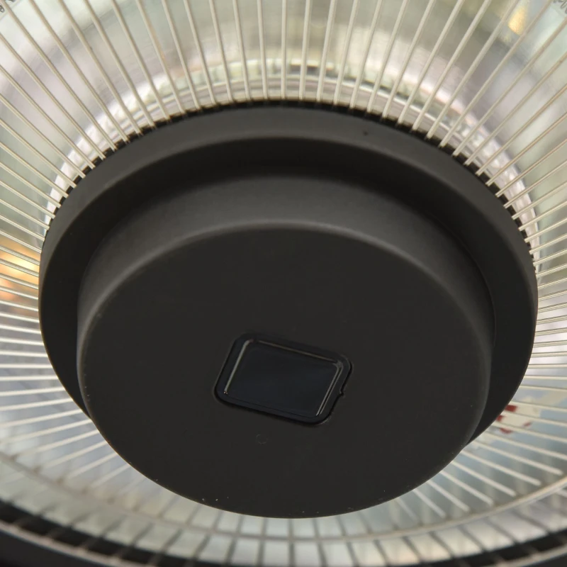 Outsunny 1500W Electric Patio Heater Aluminium Ceiling Mounted Heater with Infrared Remote Control for Indoor and Outdoor Use, Black