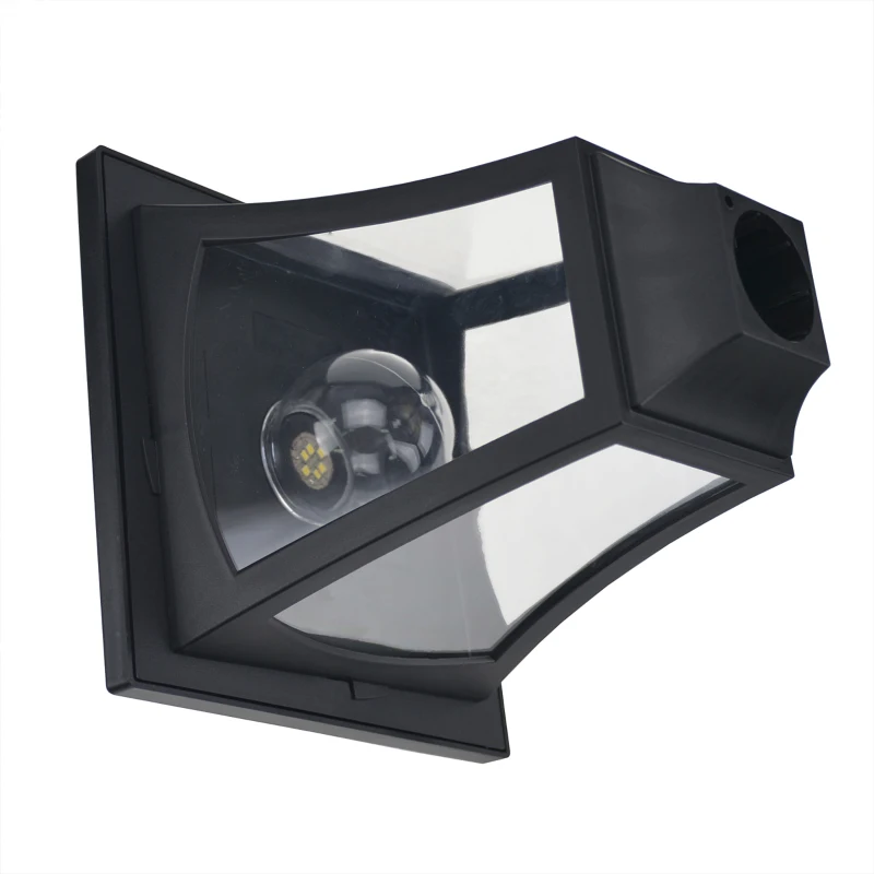 Outsunny Lampada da Giardino Solare 3 LED Lampada da Terra Esterno Classico IP44, 51.5x47x182.5cm