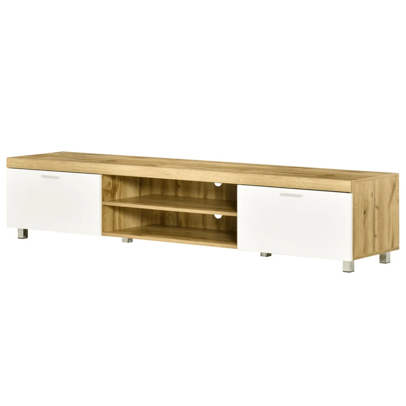 HOMCOM Modern TV unit Cabinet Entertainment Centre for TVs up to 90" w/ Cabinet Shelf for Living room Bedroom