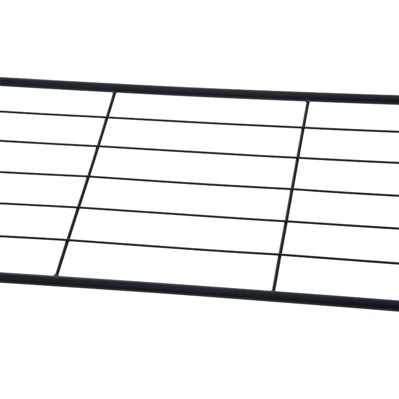 HOMCOM Portant penderie à vêtements sur pied style néo-rétro fer forgé étagère chaussures intégrée noir