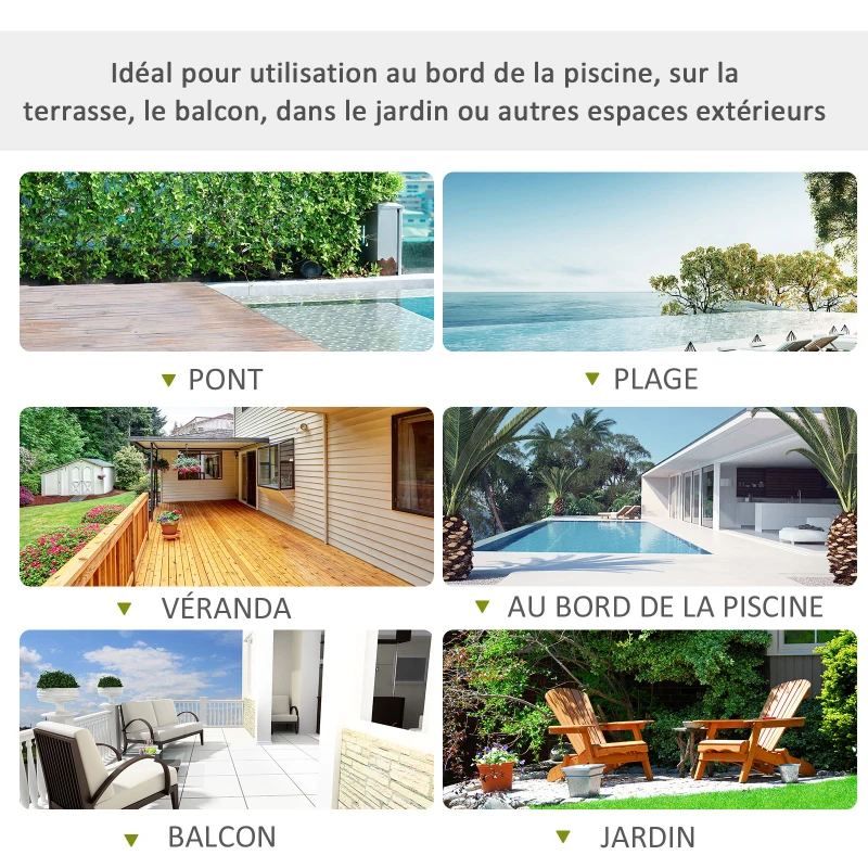 Outsunny Ensemble Salon de Jardin 6 Personnes - Grande Table rectangulaire, 6 fauteuils - 6 Coussins d'assise déhoussables Inclus - métal époxy Verre trempé 5 mm résine tressée Noire