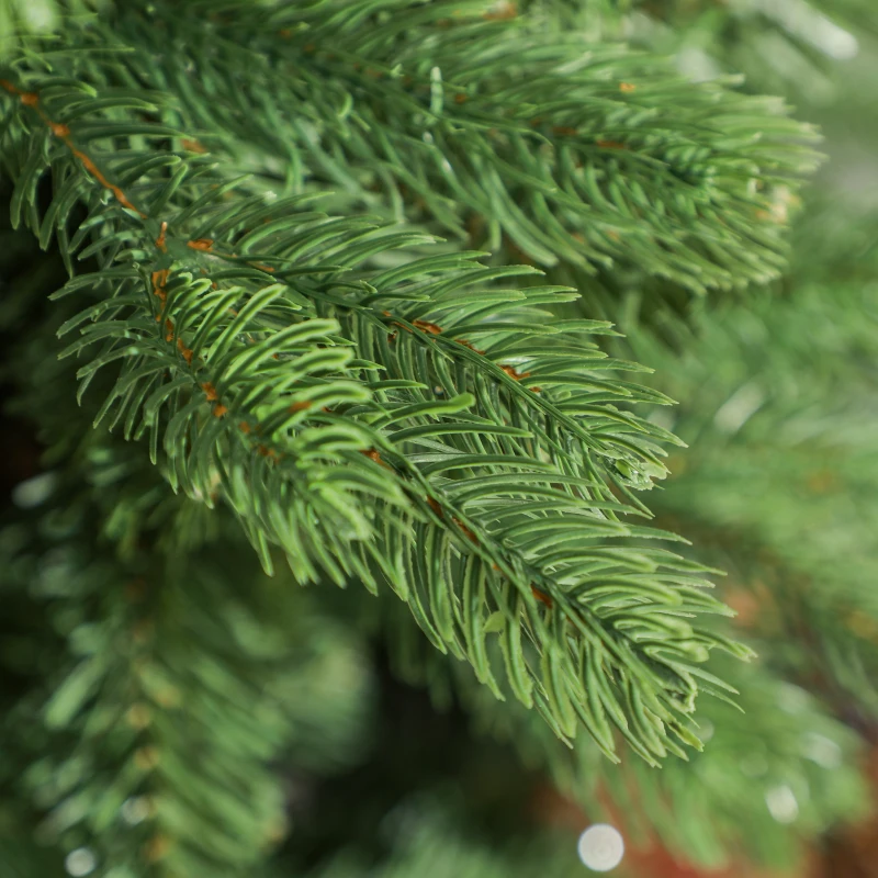 HOMCOM Albero di Natale Artificiale 150 cm con 847 Rami e Base in Metallo Pieghevole, Verde