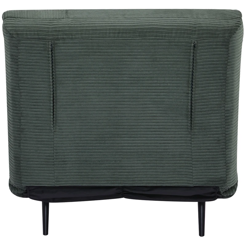 HOMCOM Poltrona Letto 2 in 1 Singola, Schienale Regolabile su 3 Livelli e Imbottito, Struttura in Legno e Acciaio