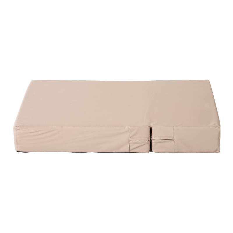 PawHut Escalier coussin 2 en 1 pour chien animaux déhoussable revêtement revêtement synthétique beige