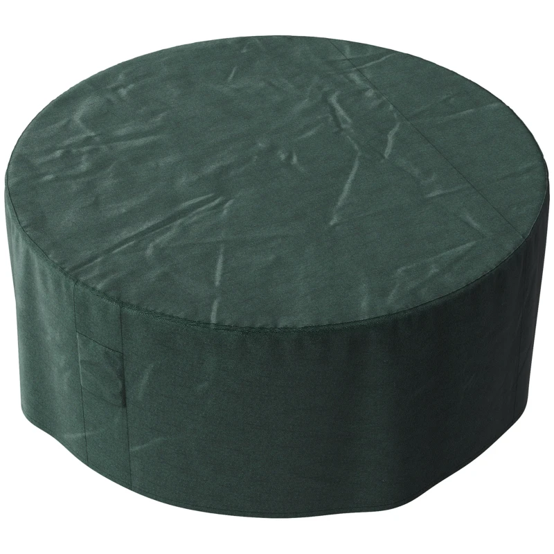 Outsunny Garden Patio Large Furniture Set Round Cover 600D Oxford Waterproof, Ф193 x 80H cm, Green
