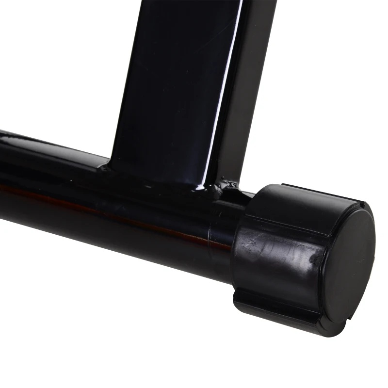 HOMCOM Rulli per Bici da Corsa Pieghevole in Acciaio, Rullo per Bicicletta Allenamento Salvaspazio per Casa, 54.5x47.2x39.1cm Nero