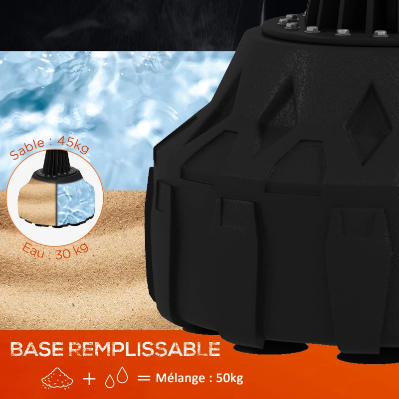 SPORTNOW Sac de boxe sur pied autoportant cible réglable en hauteur, avec Ventouses, équipement Boxe