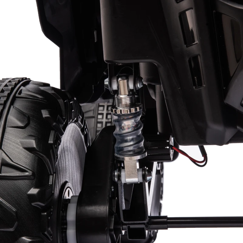 HOMCOM Voiture électrique 4x4 pour enfants de 3 à 8 ans Mercedes-Benz Unimog avec télécommande roues suspendues klaxons noir