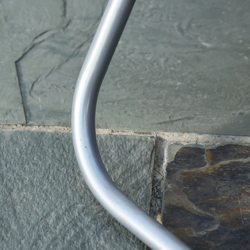 Outsunny Bain de Soleil transat Pliable Dossier réglable Multipositions métal et Polyester Bordeaux