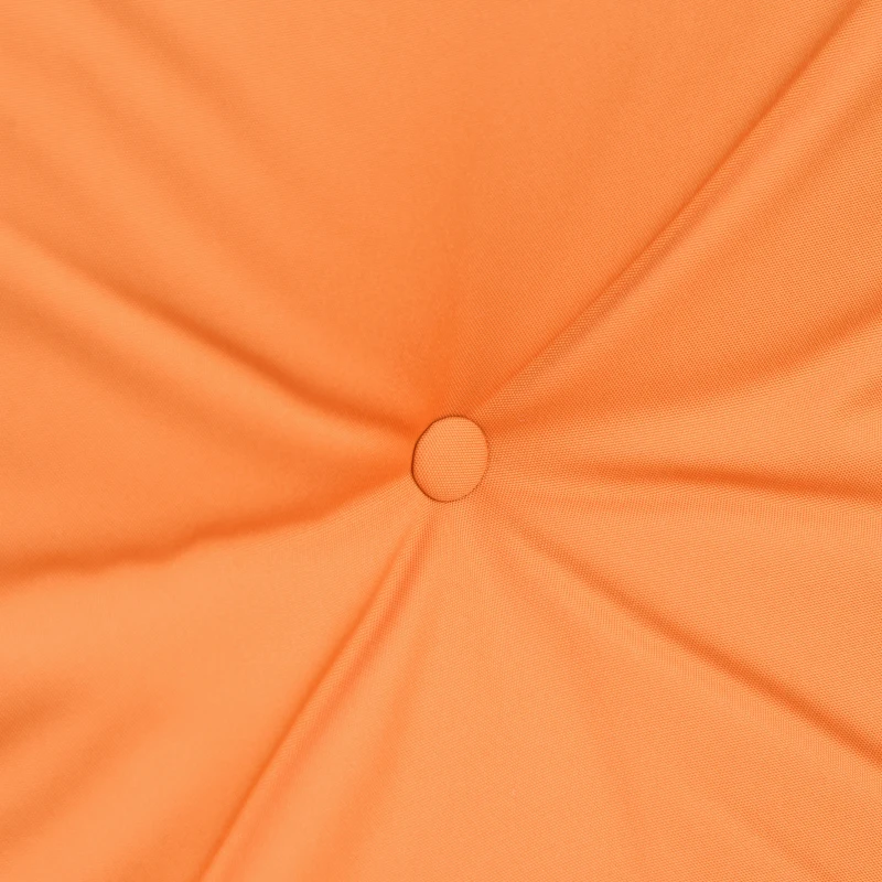 Outsunny Set Mobili da Giardino in Rattan PE con 2 Poltrone Divano a 2 Posti e Tavolo e Cuscini, Colore Khaki e Arancione