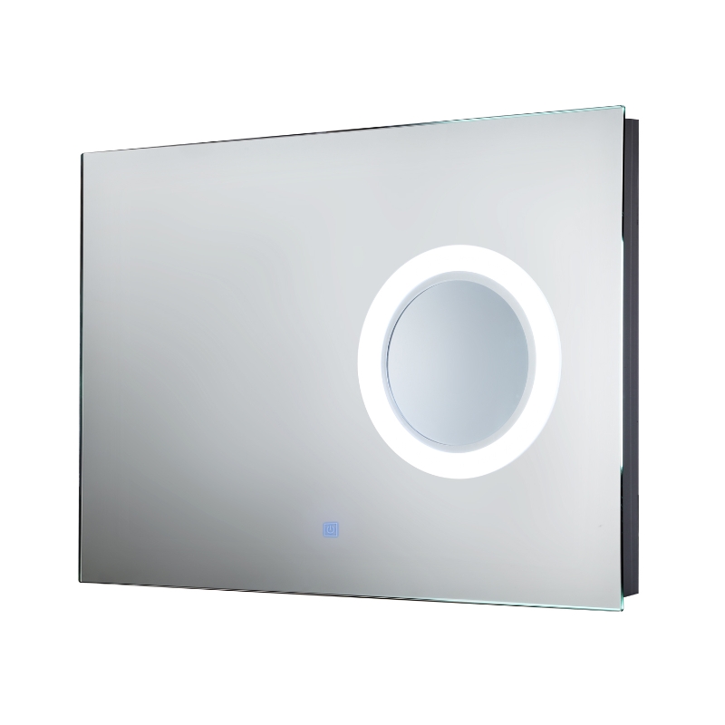 Homcom Mirroir pour Salle de Bains avec LED 9 W Blanc 84 x 64 x 15 cm