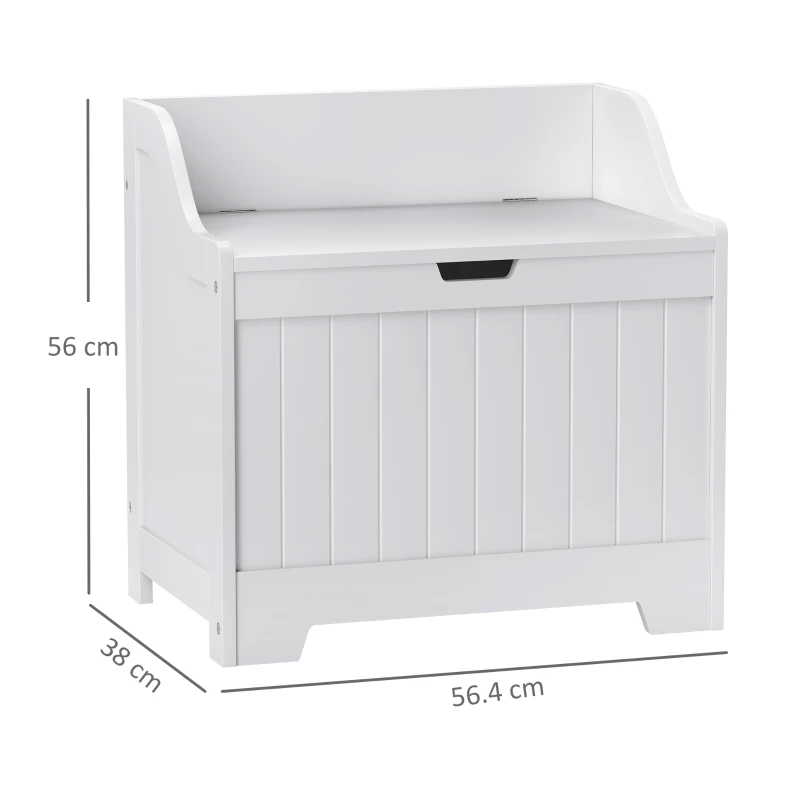HOMCOM 61L Home Storage Chest - White