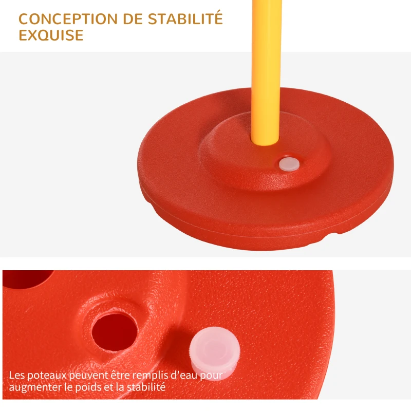 PawHut Agility sport pour chiens équipement complet haies, slalom, tunnel + sac de transport jaune