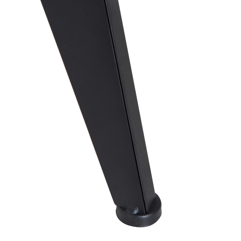 HOMCOM Sgabello da Bar Alto in Stile Industriale Regolabile in Altezza, Metallo e Legno, 39x41x49-64cm Marrone e Nero