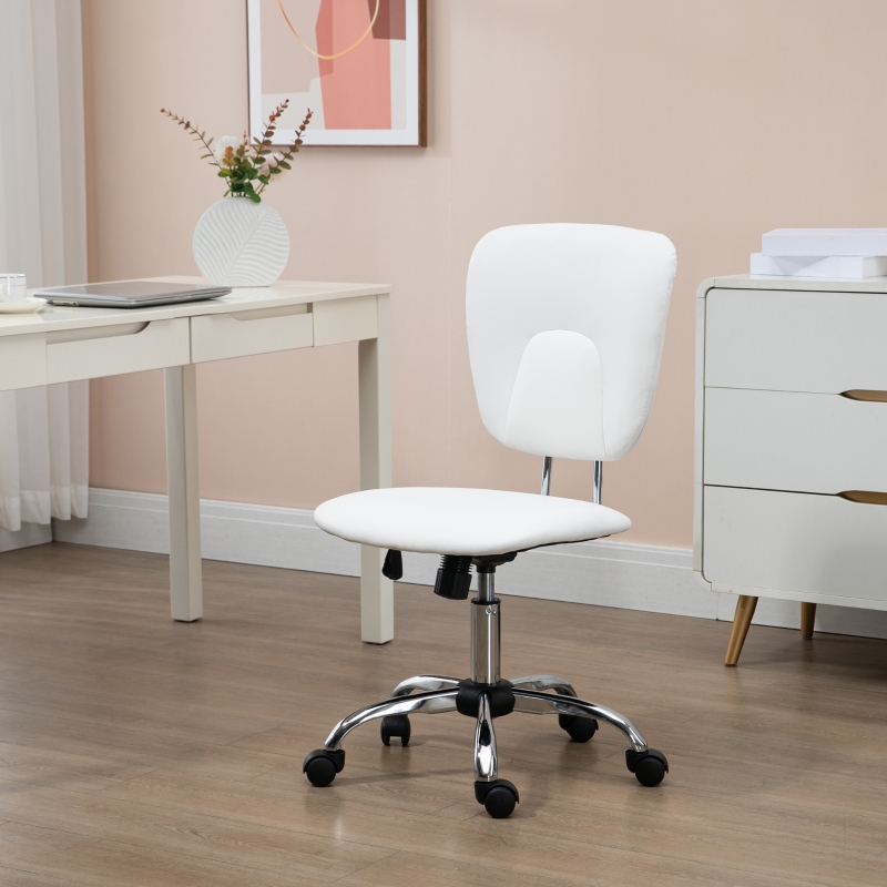 Vinsetto Chaise bureau fauteuil de bureau avec hauteur réglable, dossier inclinable, siège de bureau à roulettes pivotantes