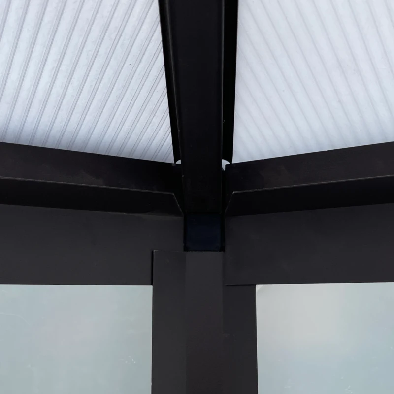 Outsunny Serra da Giardino in Policarbonato e Alluminio, Esagonale, 2.42.4m, Trasparente