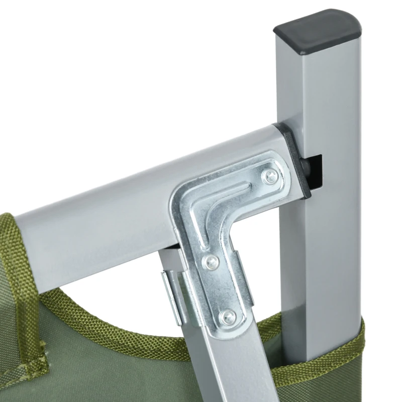 Outsunny Set Brandina da Campeggio con Materasso Gonfiabile, Cuscino,  Sacco Letto e Borsa di Trasporto, Verde