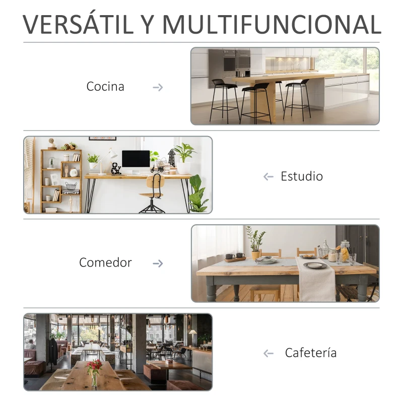 HOMCOM Pack de 2 Sillas de Cocina con Respaldo Reposabrazos y Patas de Metal para Salón 59,5x56,5x81 cm Azul