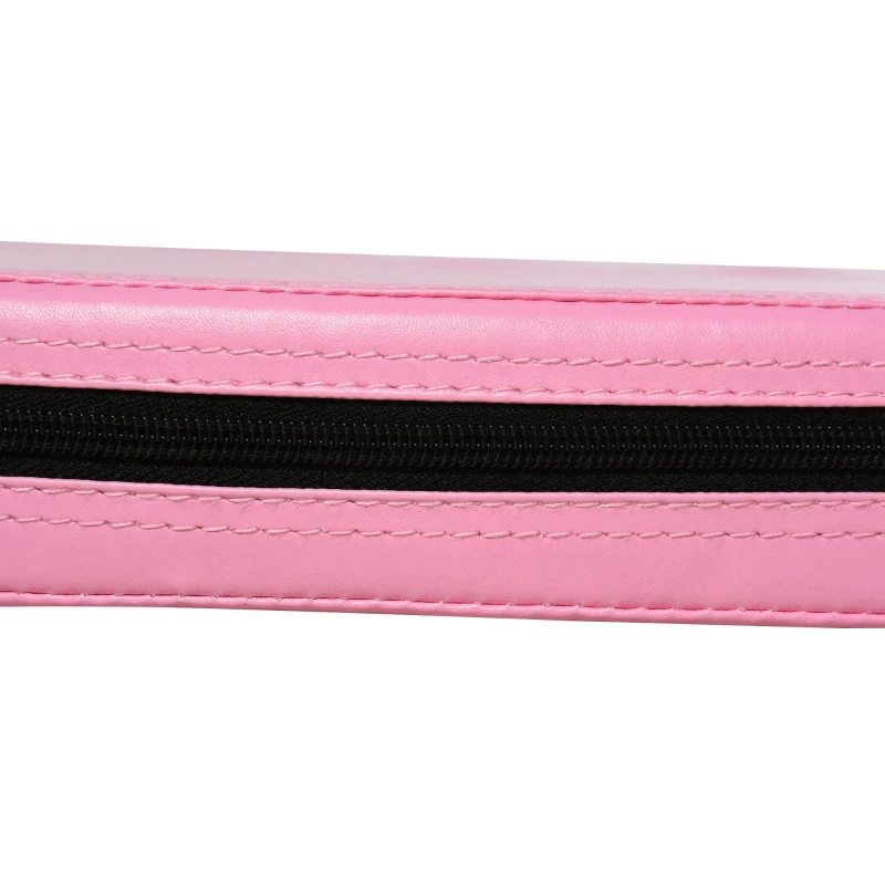 HOMCOM Tapis de pole dance pliable - pole dance mat - tapis de protection Ø 150 cm épaisseur 5 cm - revêtement plastique rose