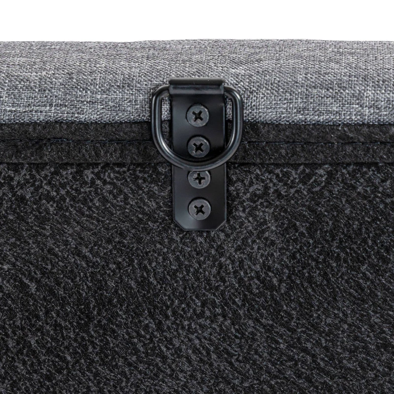 HOMCOM Cabecero de Cama 160 cm Tapizado en Lino 2 Formas de Uso Vertical o Montado a la Pared Cabecero Gris