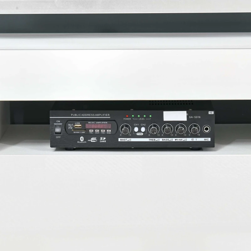 HOMCOM Mobile TV con Luci a LED di 16 Colori RGB per TV Fino 65", MDF e Vetro, 160x35x45cm - Bianco