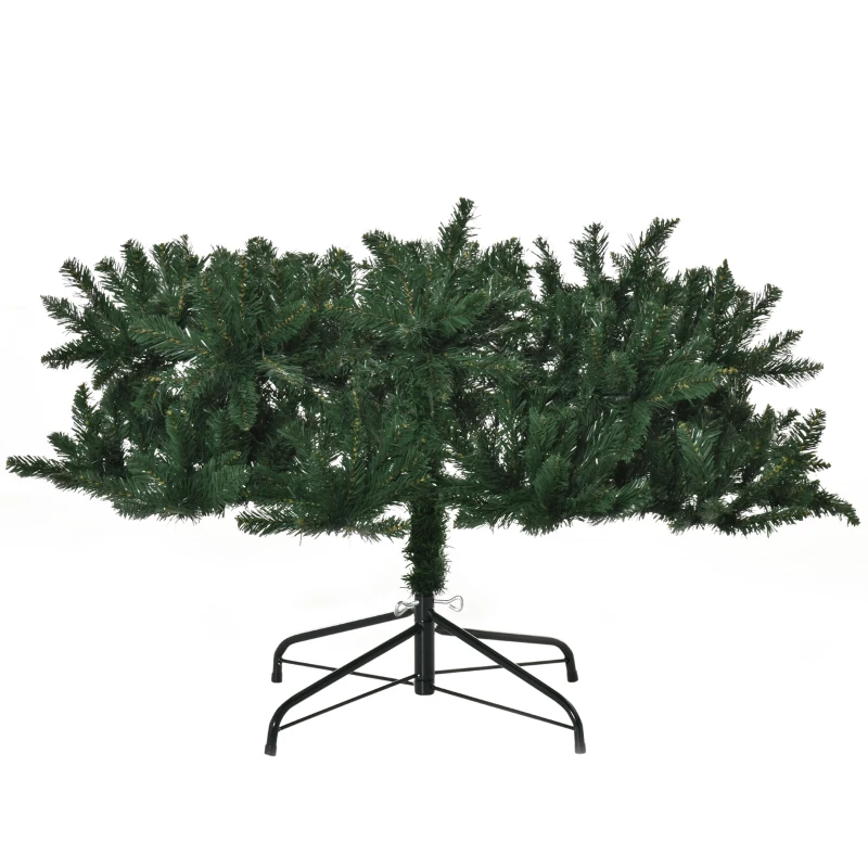 HOMCOM Árbol de Navidad Artificial 240 cm con 1499 Ramas con 2 Tipos de Puntas Decoración Navideña de Interior Verde