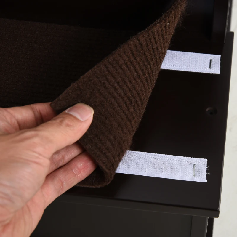 PawHut Escalier pour animaux de compagnie 4 marches revêtement antidérapant amovible - MDF - marron