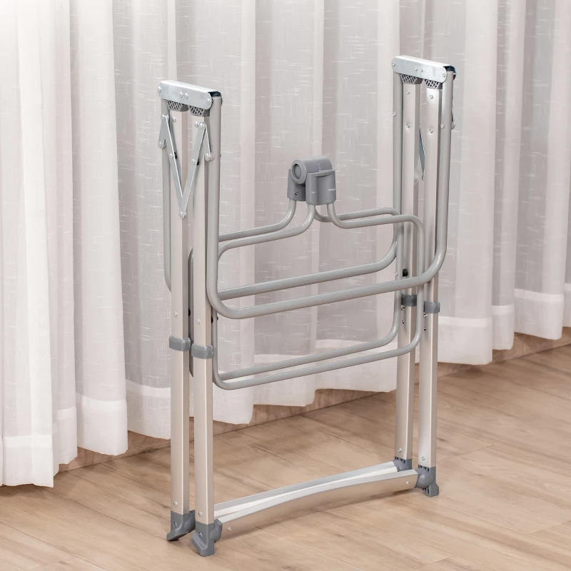 HOMCOM Culla da Campeggio 2 in 1 Pieghevole con Lettino a Dondolo e Zanzariera Età 0-6 Mesi, 59x55x67-69 cm, Nero