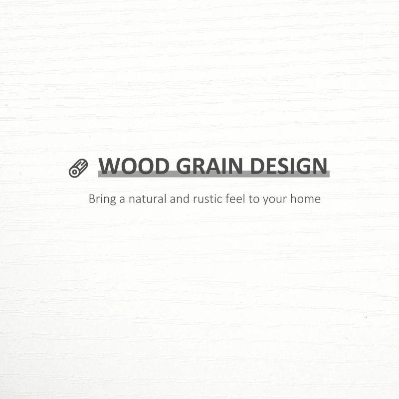 HOMCOM Set of 3 Wooden U-Shaped Floating Shelves Set Wall Mounted Hanging Bookshelf CD DVD Storage Display for Bedroom Living Room Kitchen, White