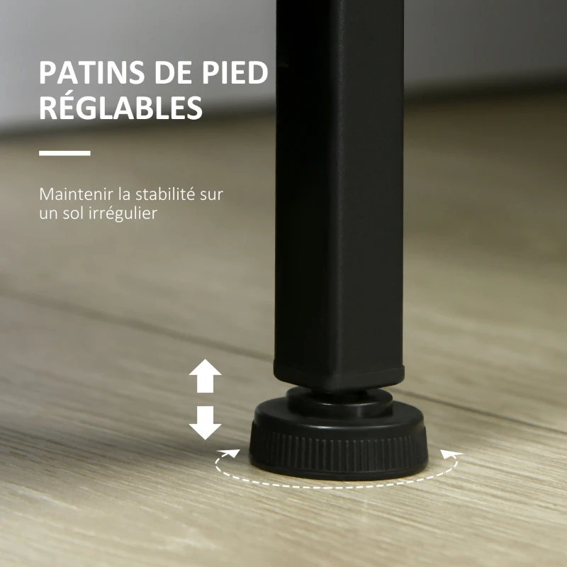 HOMCOM Bibliothèque étagère à livres style industriel avec tiroirs et étagères 80 x 30 x 170,5 cm naturel noir