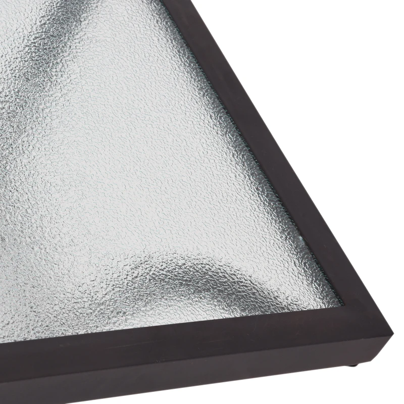 Outsunny Ensemble salon de jardin 5 pièces : 2 chaises longues inclinables, 2 repose-pied amovibles + table basse métal époxy textilène noir