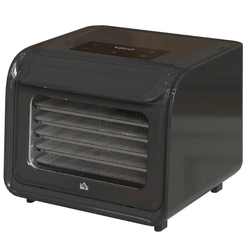 HOMCOM 35-70°C Six-Tray Food Dehydrator - Black