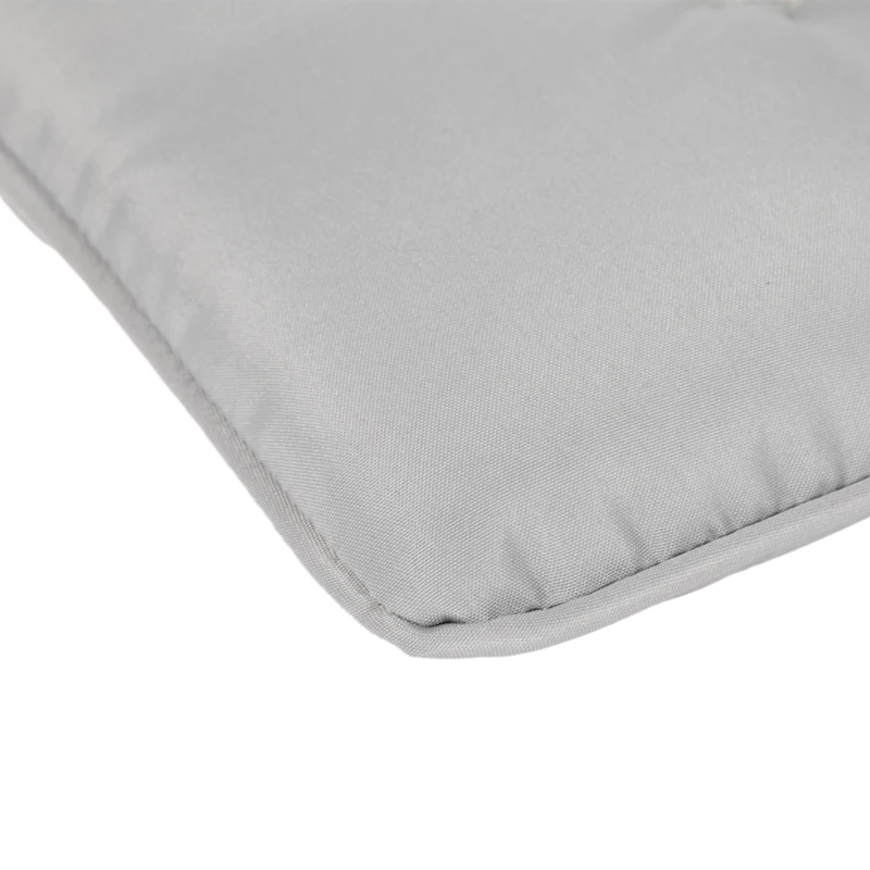 Outsunny Lot de 4 Coussins de chaise de jardin capitonné Rembourrage 4 cm Tissu Polyester dim. 43L x 41l cm Gris clair
