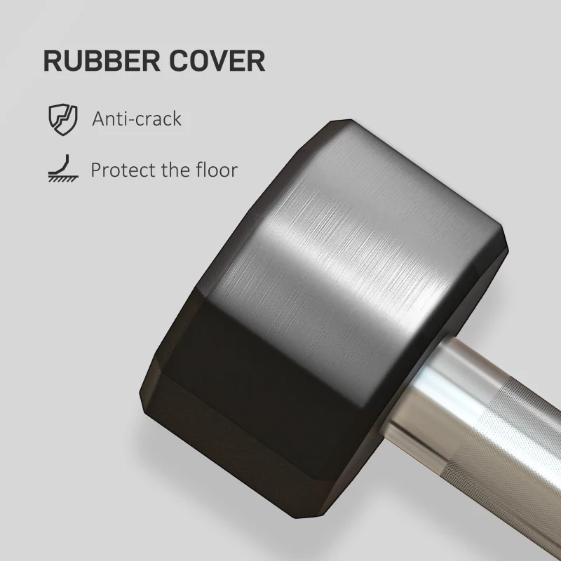 SPORTNOW Dumbbells Weights Set with 12-Sided Shape and Non-Slip Grip for Men Women Home Gym Workout, 2 x 2kg