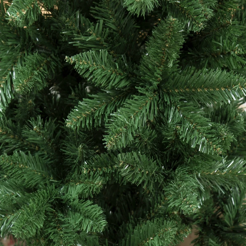 HOMCOM Sapin de Noël Artificiel 150H cm 454 Branches épines Imitation Nordmann Grand réalisme Vert