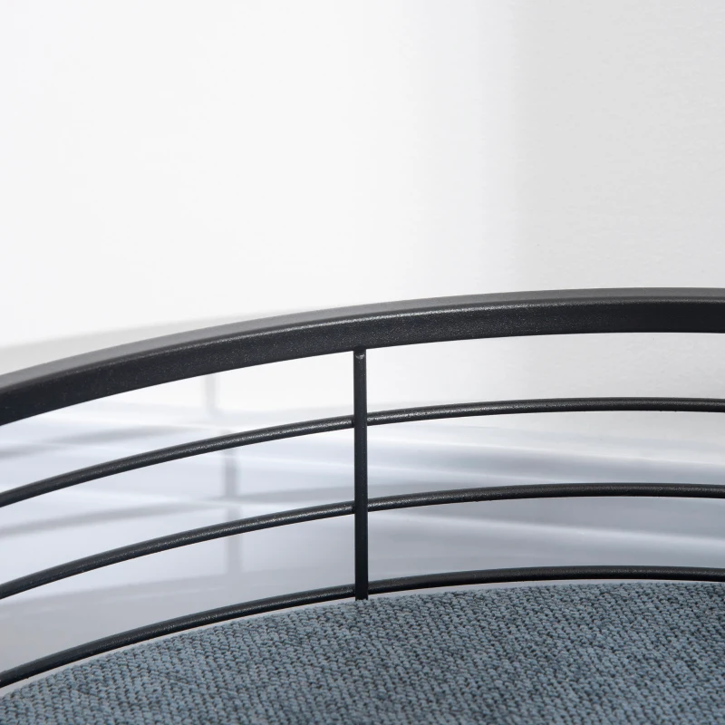 PawHut Raised Pet Bed, with Soft Cushion, for Small Dogs - Black