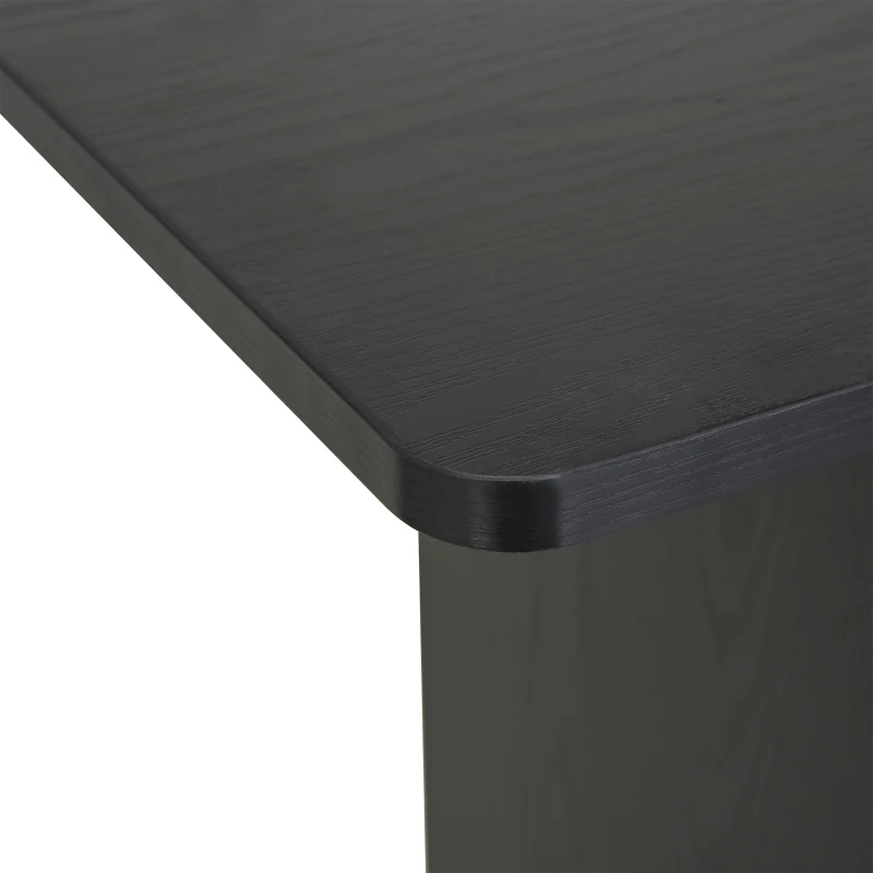 HOMCOM Mobile Small Office Computer Desk PC Table Home Workstation with Slide-Out Keyboard Tray, Adjustable Shelf, CPU Stand, 0.8m, Black