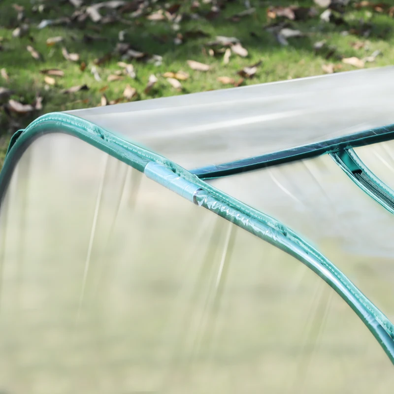 Outsunny 395  x 100 cm Low Tunnel Greenhouse - Clear
