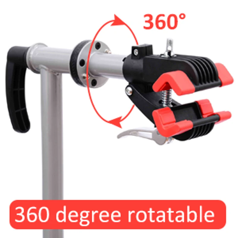 HOMCOM Cavalletto per Manutenzione Bici con Altezza Regolabile e Rotazione a 360°, 100x66x109-180cm