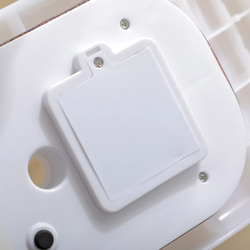 Outsunny Altalena per Bambini 9-36 Mesi in PP e PE con Corda Regolabile e Luci LED, 39x16.5x120-180 cm, Bianco