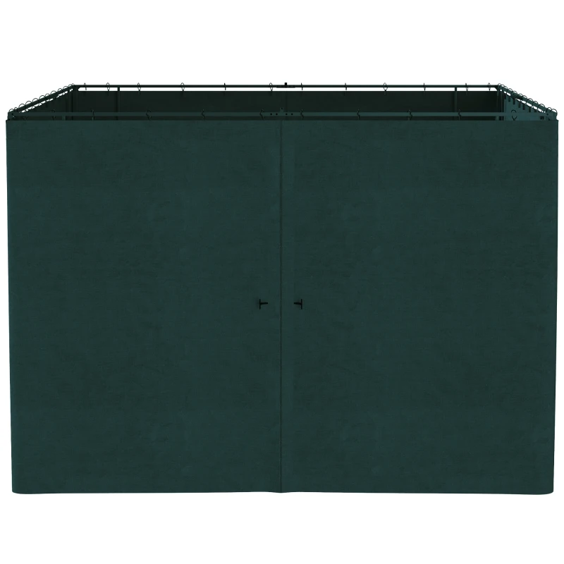 Outsunny 4 parois latérales pour pavillon de jardin tonnelle rigide 300 x 300 cm protéger de la pluie vent soleil gris