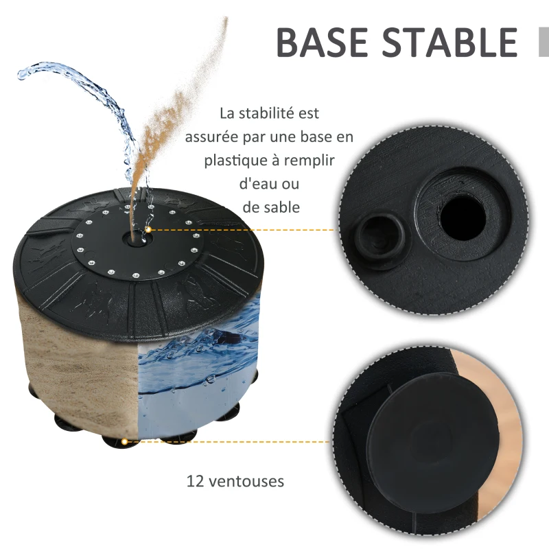 HOMCOM Sac de frappe boxe autoportant punching ball Ø 50 x 170 cm amortisseurs ventouses antidérapantes noir